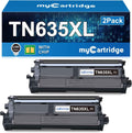 myCartridge Compatible Brother TN635XL Black Toner Cartridge 2-Pack With Chip (Black) | HL-L8430CDW HL-L8430CDWT HL-L8570CDW MFC-L8730CDW MFC-L8930CDW MFC-L8970CDW MFC-EX575 | 11000 Pages