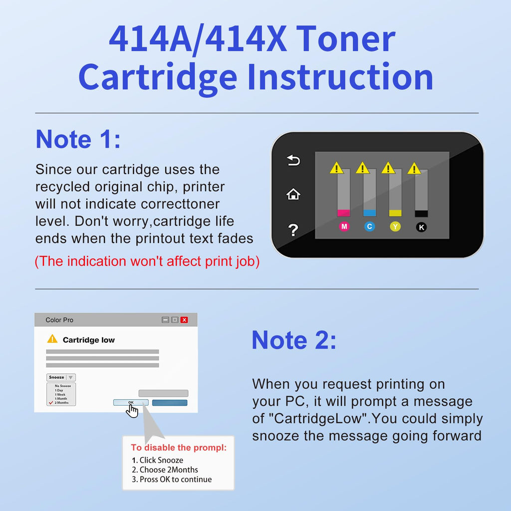 myCartridge HP Color LaserJet Pro M454dw Toner With Chip 4-Pack (Black, Cyan, Yellow, Magenta) | HP Color LaserJet Pro M454dw · High-Yield · Latest Chip Version