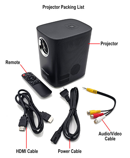 HoliScapes® USB Projector Kit - 4 Seasons + Projector + 48" x 72" Projection Screen