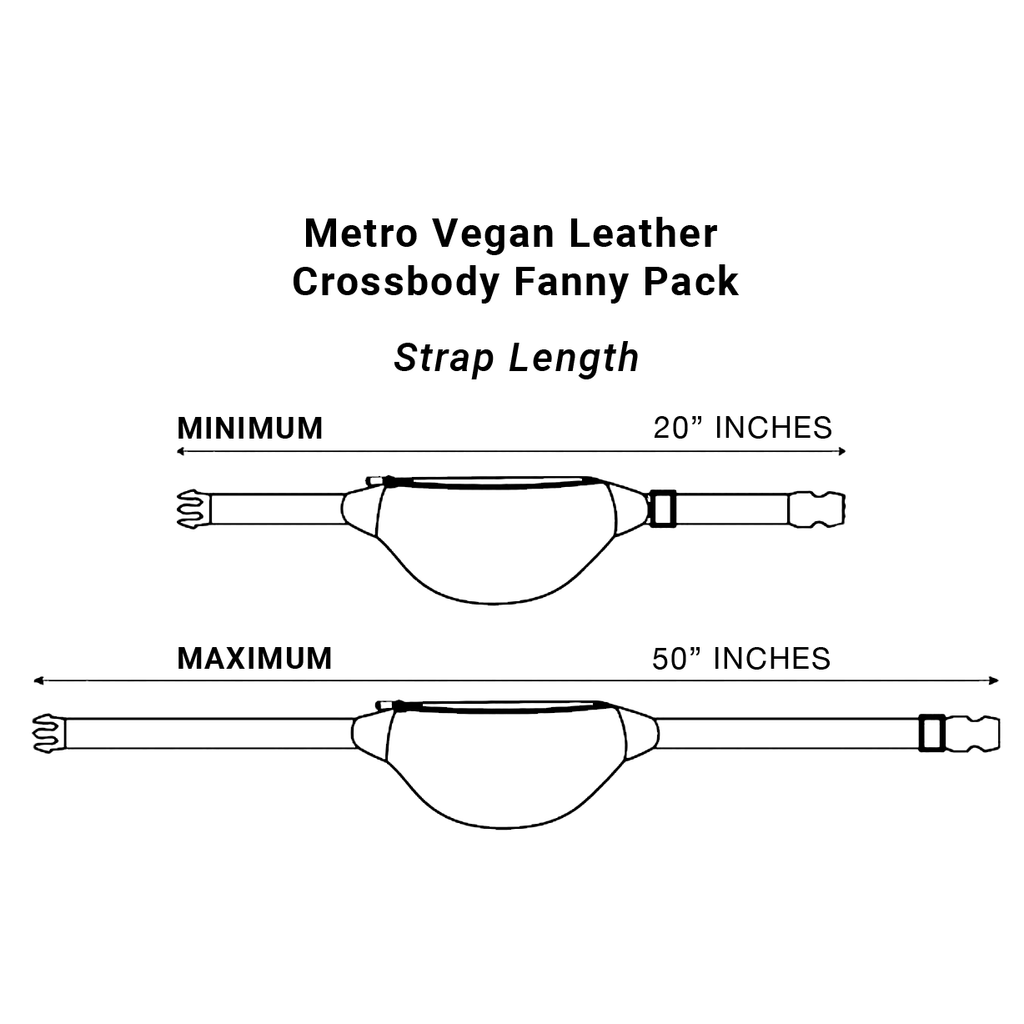 SYB Cross Body Fanny Pack - Metro Vegan Leather