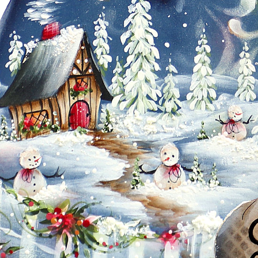 Freezing Friends (Frosting Sparkle) Door Decor by Jamie Mills-Price - Christmas Santa Snowman Decor - 8457511H