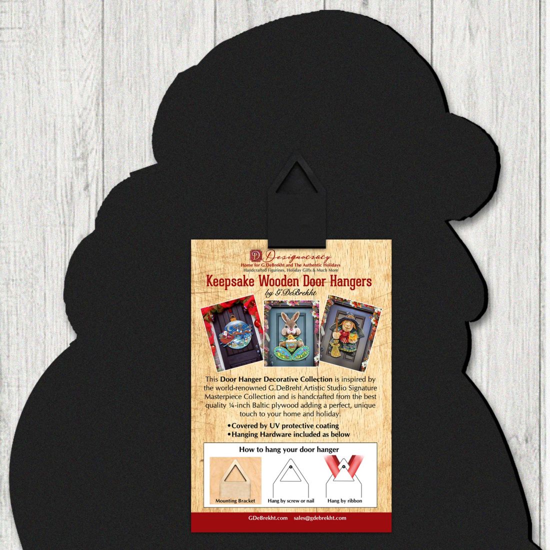 Freezing Friends (Frosting Sparkle) Door Decor by Jamie Mills-Price - Christmas Santa Snowman Decor - 8457511H